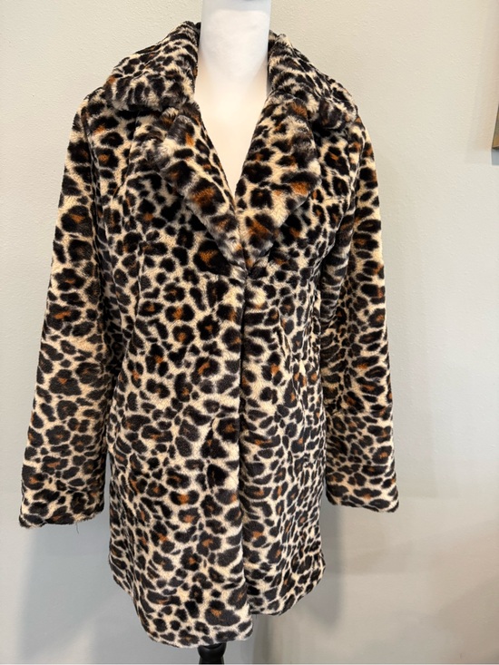 Altar'd State Jackets & Blazers - Altar'd State Faux Fur Leopard Print Coat Animal Small